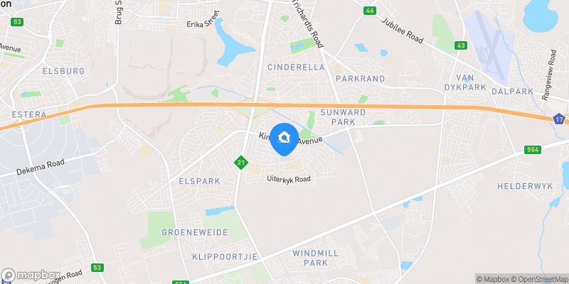 Map showing property location