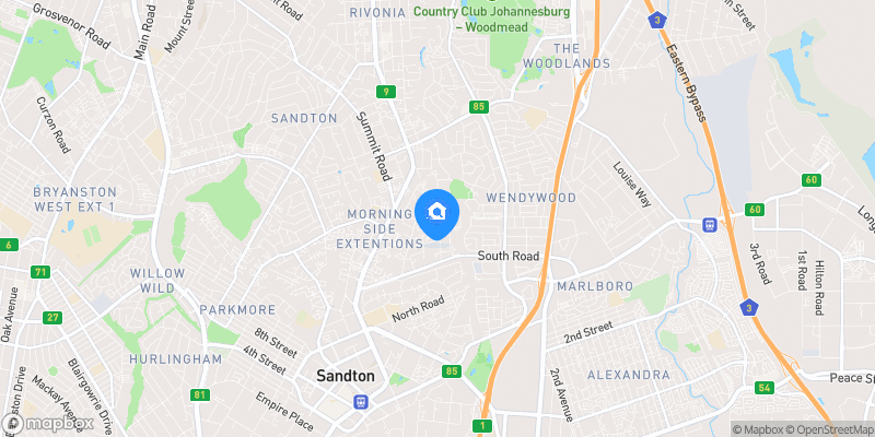 Map showing property location