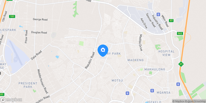 Map showing property location