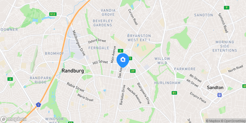 Map showing property location