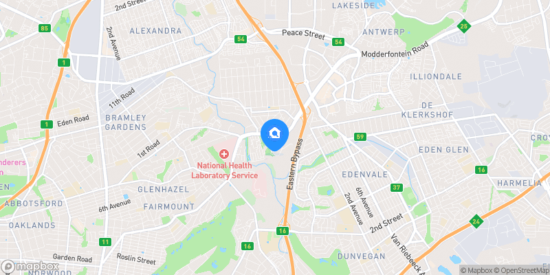 Map showing property location