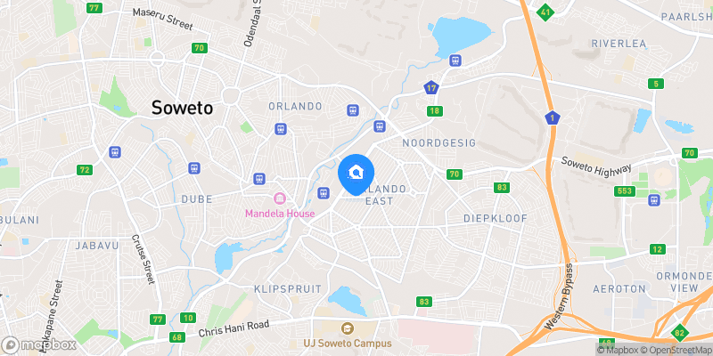 Map showing property location