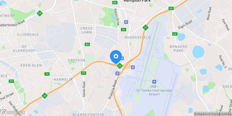 Map showing property location